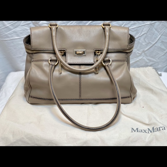 Max Mara Margaux Leather Bag/Tote - Picture 2 of 8